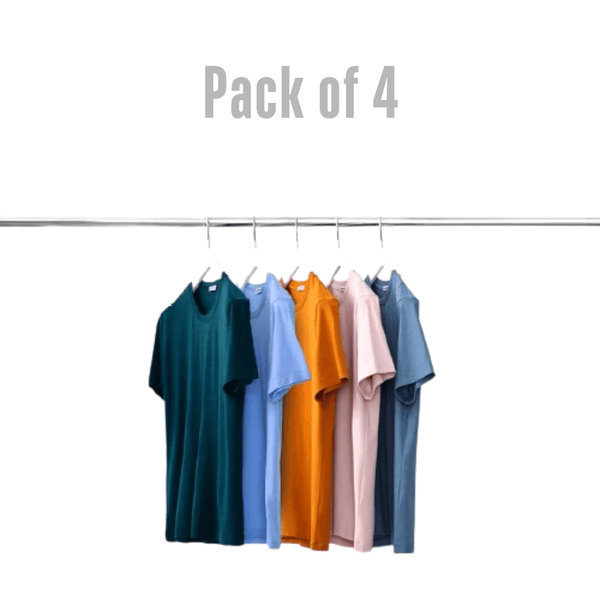 Pack of 4 Plain T-Shirts