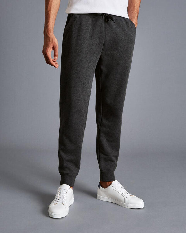 Charcoal Grey Plain Trouser - Maniyas