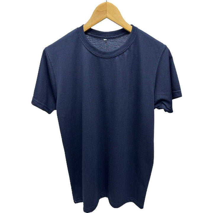 Dark Blue Plain T-Shirt - Maniyas