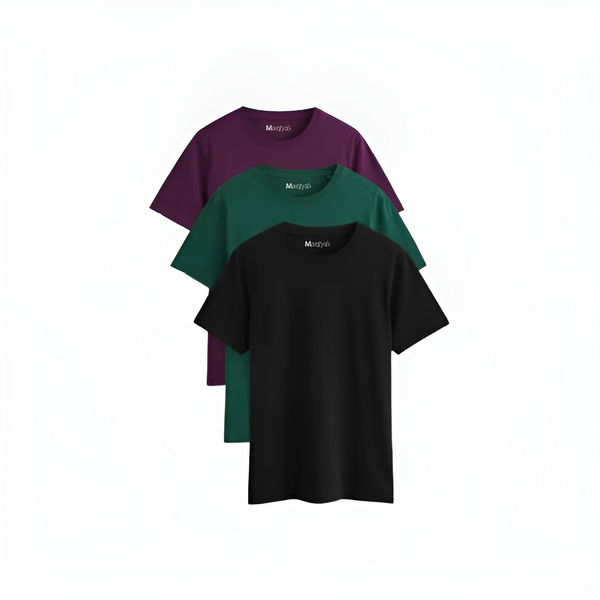 Pack of 3 Plain T-Shirts