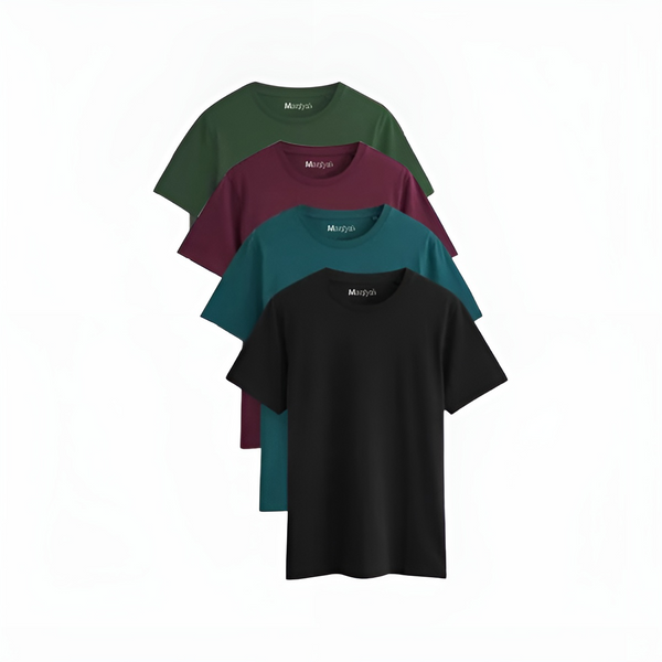 Pack of 4 Plain T-Shirts